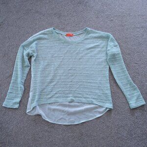 SPOILED THIN LIGHT GREEN SWEATER